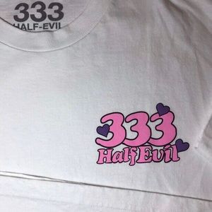 Half Evil Valentine’s Day Tiny 333 Logo